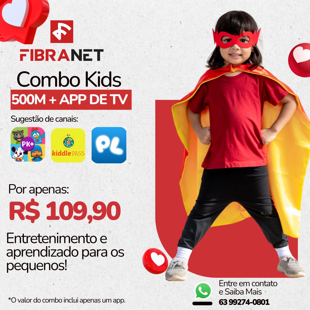 Combo Kids - 500M com app de TV